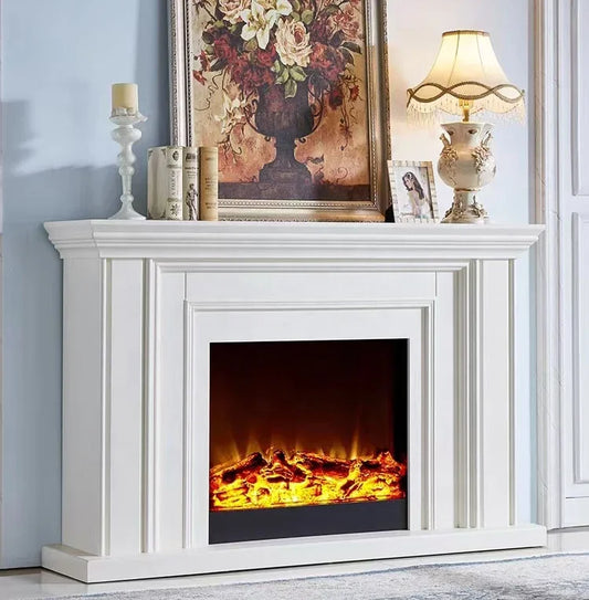 Electric FireplaceManufacturer Decorative Wood Fireplaces LED Flame Free Standing Electric Fireplace With Mantel