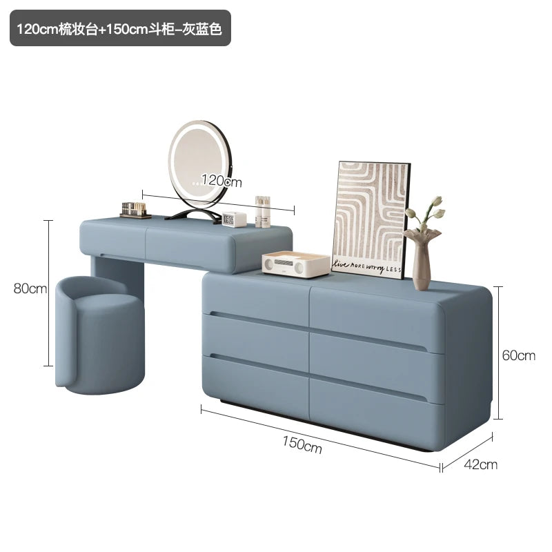 Luxury Premium Dressing Table Design Trendy Aesthetic Makeup Vanity Table Storage Tocador De Maquillaje Bedroom Furniture