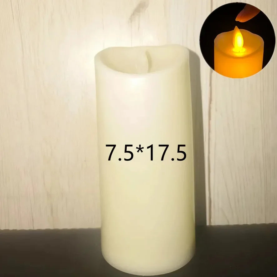LED Flameless Flickering Candles Lamp Home Decoration Battery Powered Candles for Wedding Decor Birthday Party Supplies Warm