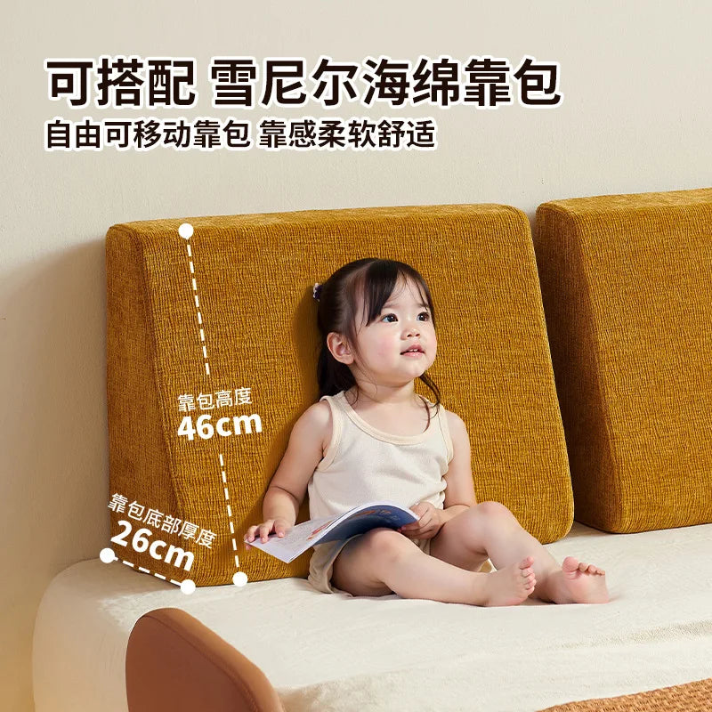 Boys and girls bed small apartment single bed 1.5 meters simple full solid wood tatami no bedside children's bed