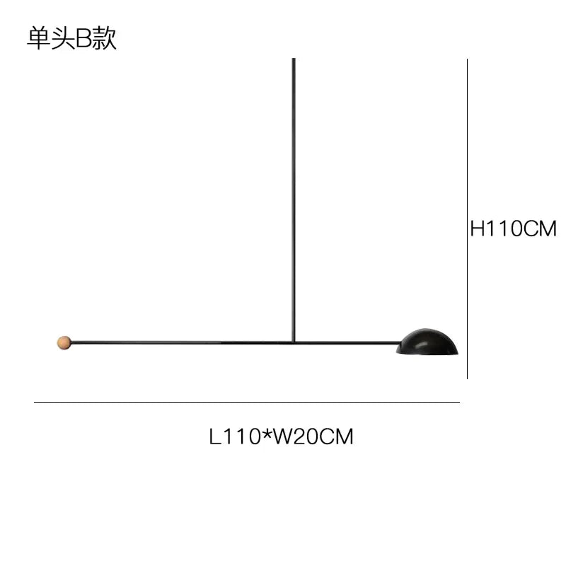 Modern Black Chandelier Dining Table Ceiling Lamps Room Lighting E14 Pole Hanging Light Bedroom Living Room Lighting Fixtures