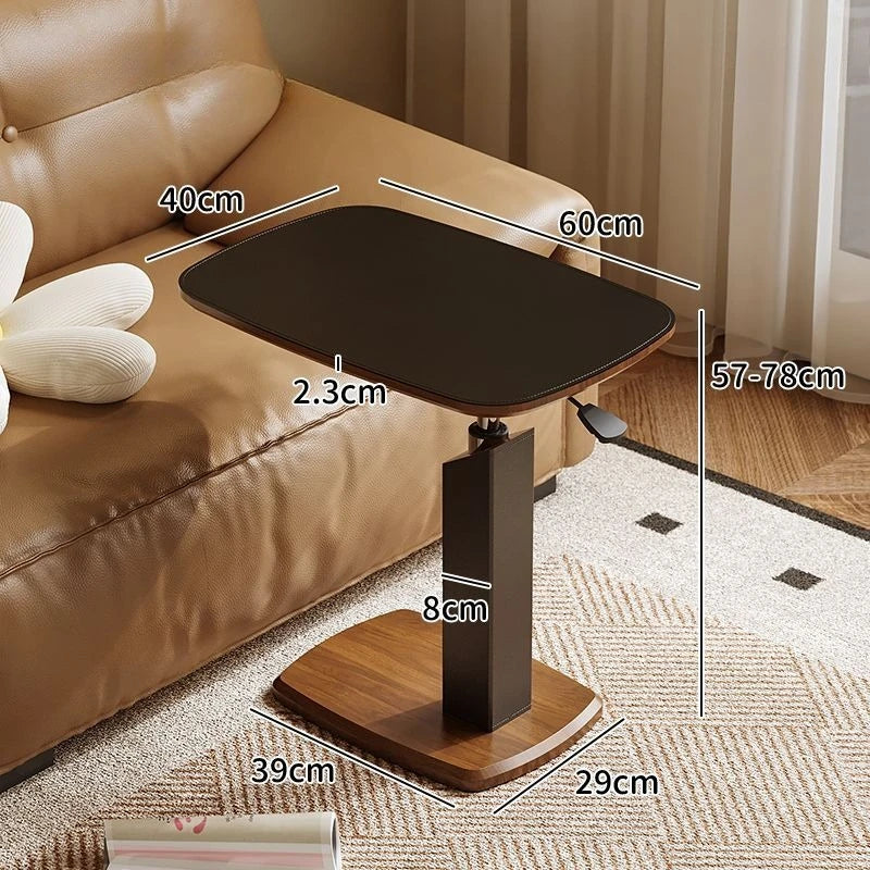 Liftable Side Table Modern Rotating Sofa Tables Luxury C Shaped Coffee Table Living Room Minimalist Small Tables Home Furniture