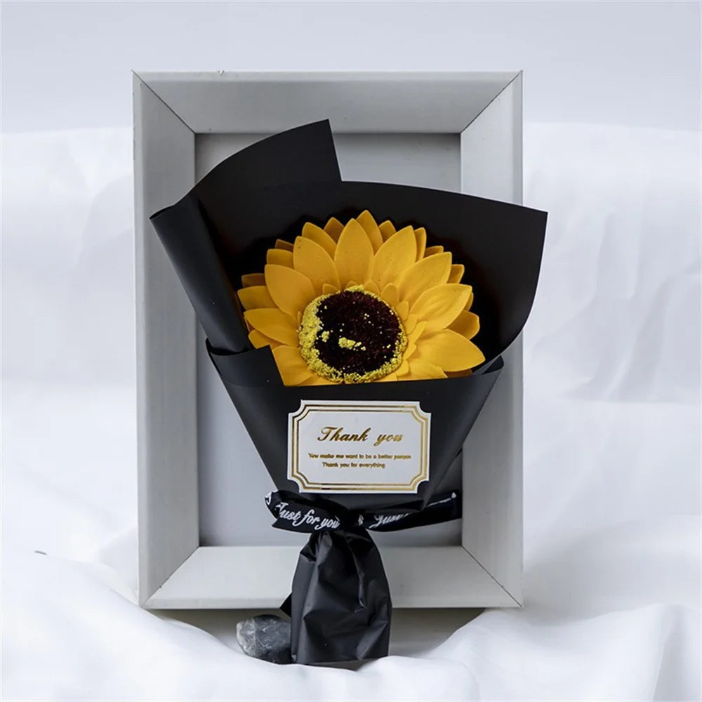 Mini Rose Soap Flower Bouquet Home Wedding Decorations Artificial Flowers Valentine's Day Birthday Thanksgiving Festival Gift