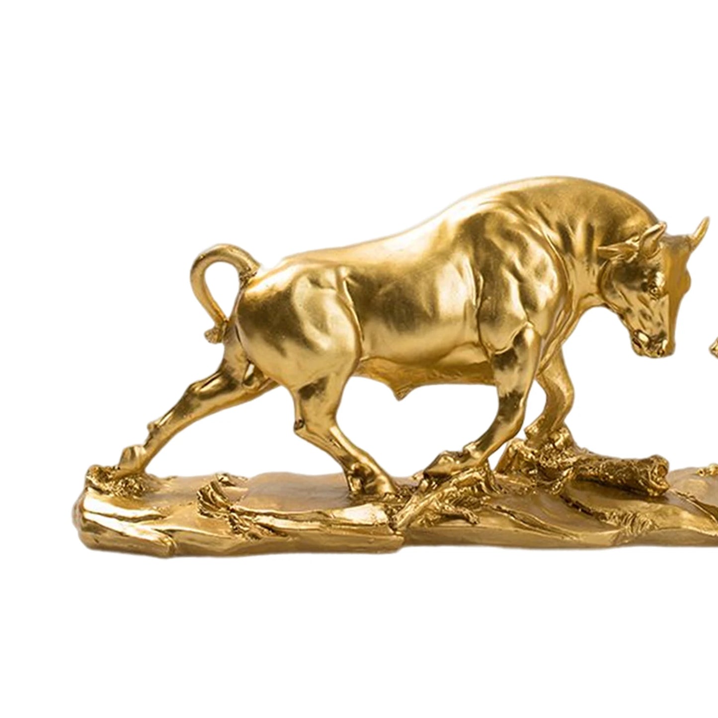 Bear and Bull Statue Animal Sculpture Resin Statue Figurine Ornament for Desktop Shelves Cabinet Decor Birthday Art Modern Decor