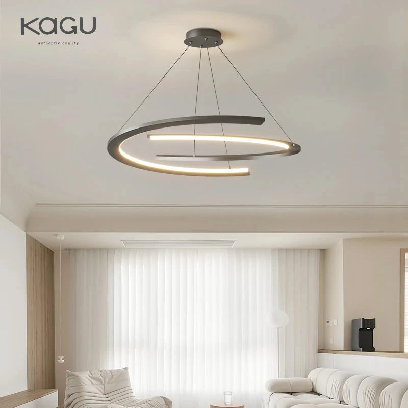 Modern Chandelier For Living Room Minimalist Atmosphere Main Lamp Light Luxury Nordic Simple Restaurant Ceiling Pendant Lamp