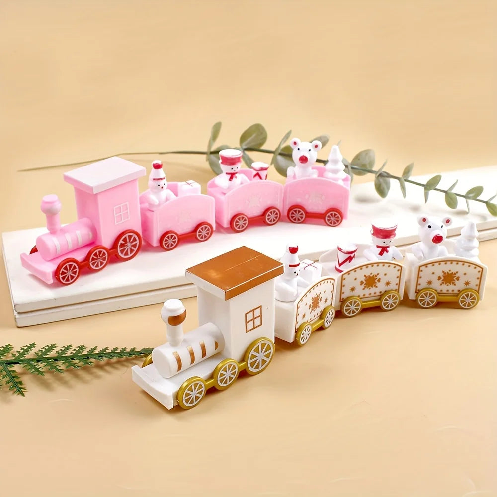 Christmas Train Merry Christmas Decorations For Home 2025 Cristmas Ornament Xmas Navidad Noel Gifts Happy New Year 2026 Gifts