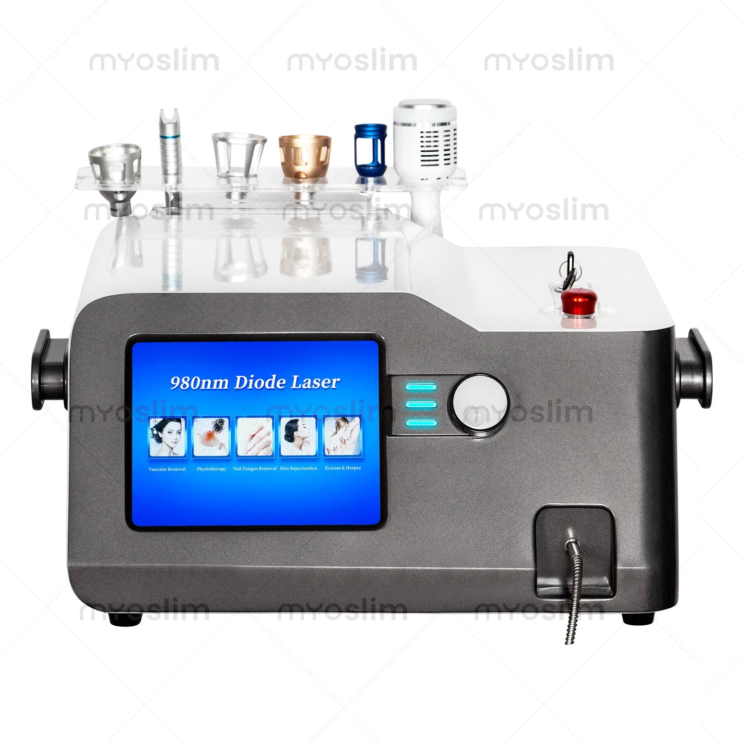 BEST 30W 5 in 1 980nm Diode Laser Vascular Removal Machine Remove Spider Veins 980 Diode Laser Blood Vessels Removal Nail Fungus