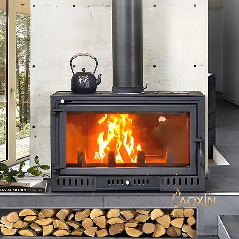 Real Fire Fireplace with Firewood for Home Use for Rural Cottages Inns Self-Built Houses Wood Stove Heating