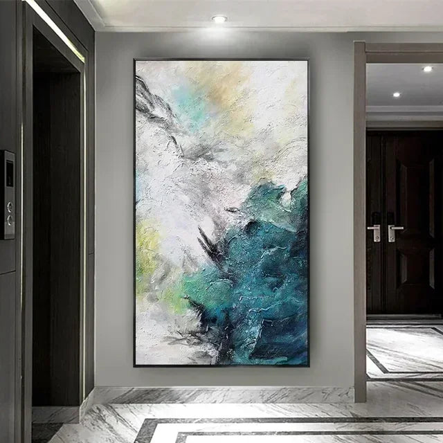 Handmade Abstract Oil Painting on Canvas  Modern Large Wall Art for Living Room Bedroom  Home Decoration