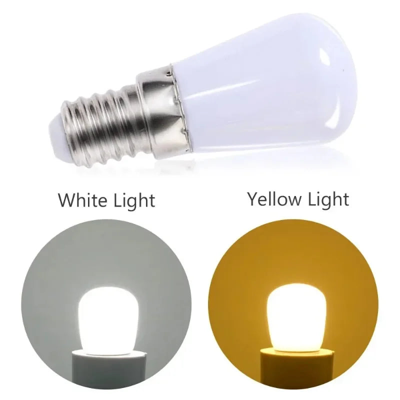 LED Light Bulb E12 E14 220V High Brightness Refrigerator Bulbs Refrige Display Lamp Mini Night Lights Warm White LED Spotlight