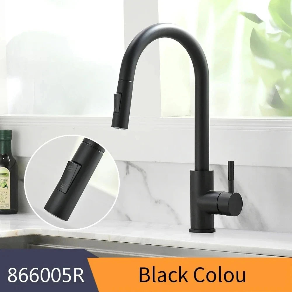 Kitchen Basin Faucets，silver color Surface Faucet，bathroom Sink Taps，Pull Out Kitchen Taps ，Single Hole G1/2 mixer Faucet