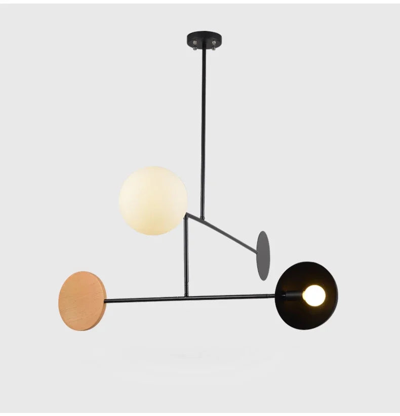 Modern Black Chandelier Dining Table Ceiling Lamps Room Lighting E14 Pole Hanging Light Bedroom Living Room Lighting Fixtures