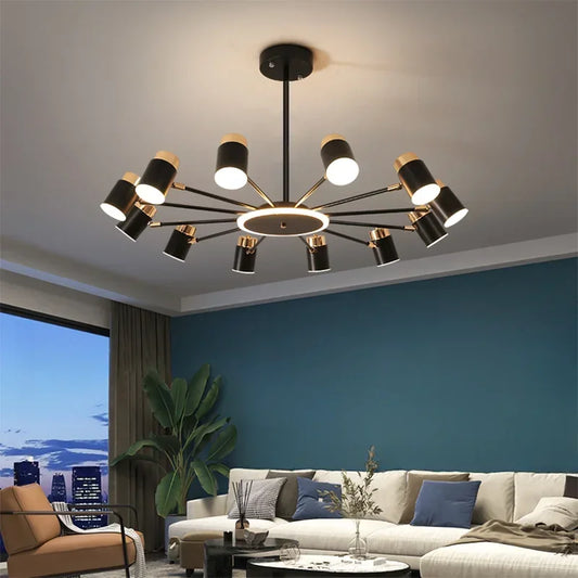Nordic Chandelier Living Room Lustre Simple Modern Restaurant Bedroom Led Lamps Indoor Lighting Decoration Dining Table Light