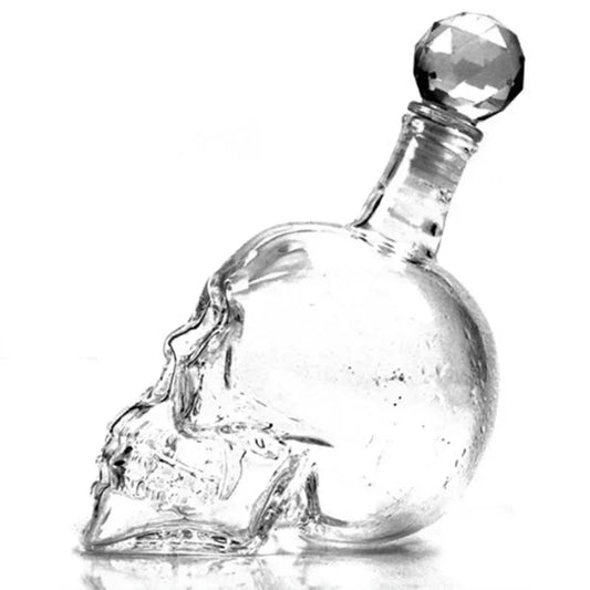 Creative 350-1000mll skull vodka foreign wine bottle cup glass dispenser insulated wine glass  drinking glasses wine glasses