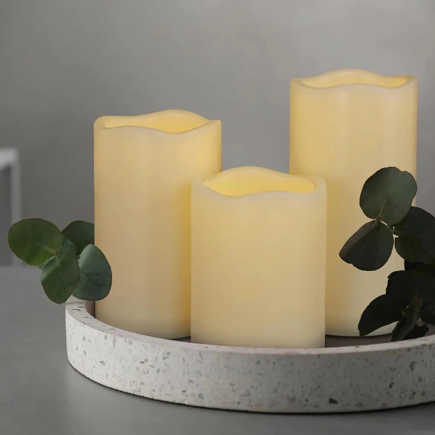 3pcs/set LED Flameless Candles Flickering Light with Remote Control for Christmas Festival Wedding Home Party Decor Lighting
