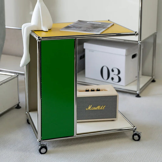 Stylish Living Room Tea Table Trendy Modular Corner Table Movable Colorful Side Table Creative End Table for Modern Interiors