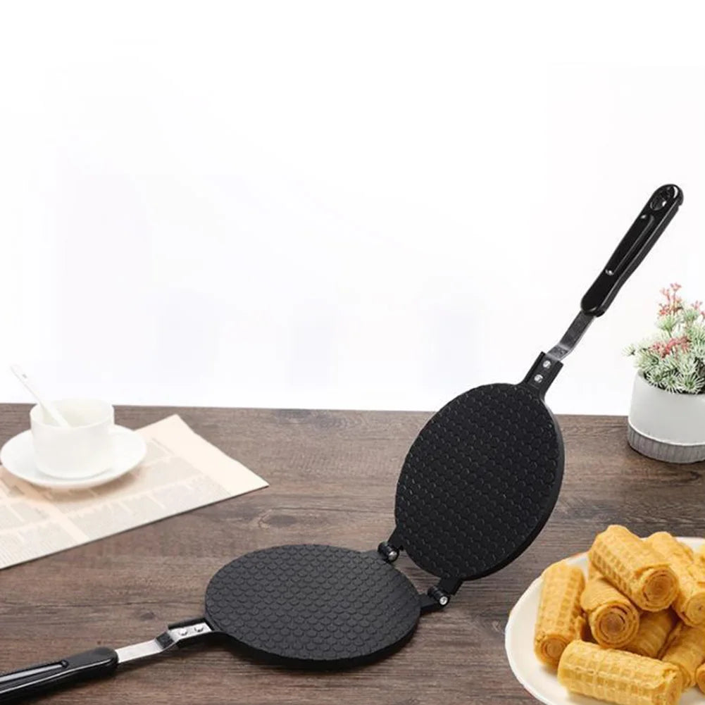 Sandwich Iron Crepe Baking Pan Non-Stick Waffle Pancake Grill Oven Omelet Waffles Baking Pan Crispy Chicken Rolls Baking Tray