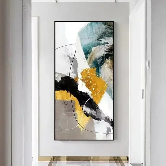 Handmade Abstract Oil Painting on Canvas  Modern Large Wall Art for Living Room Bedroom  Home Decoration
