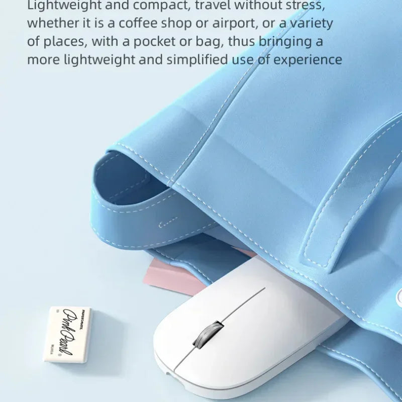 Xiaomi Wireless Mouse Bluetooth Silent 2.4G Dual-mode Type-C Charging Ergonomic Morandi Portable Laptop Office Gaming Mouse