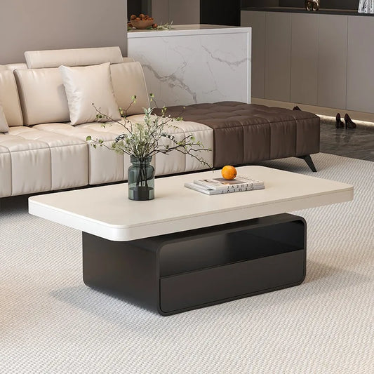 Desk Modern Side Tables Drawer Aesthetic Design White Side Tables Living Room Square Mesas De Centro Para Sala House Accessories