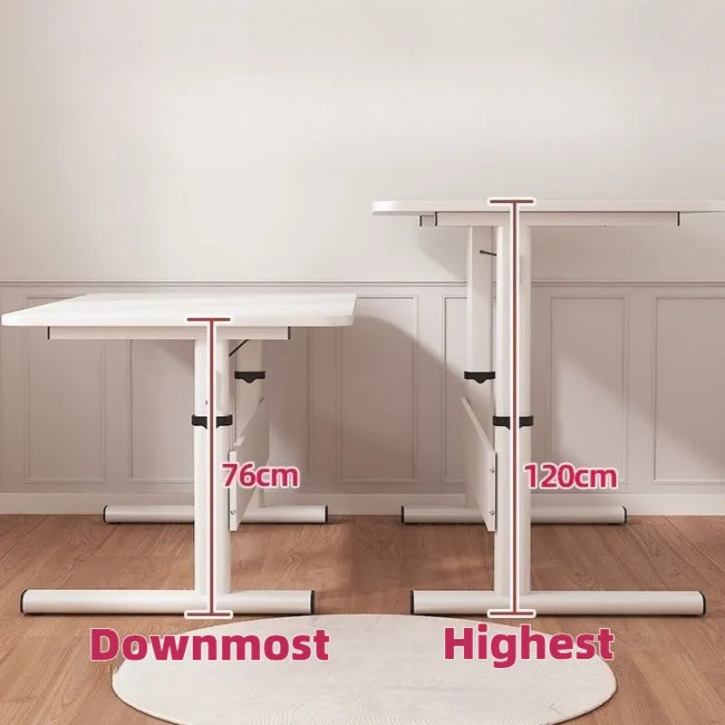 Metal Modern Simple Children Tables Solid Color Adjustable Home Children Tables Strong Load-bearing Beautiful Home Furniture