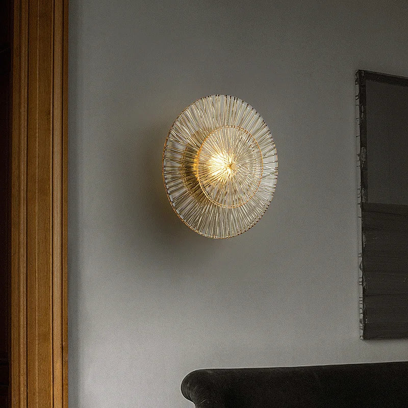 Lausanne Post-modern Home Decor For Living Room Background Wall Lamp Bedroom Light Fixtures Luxury Glass Corridor Aisle Sconces