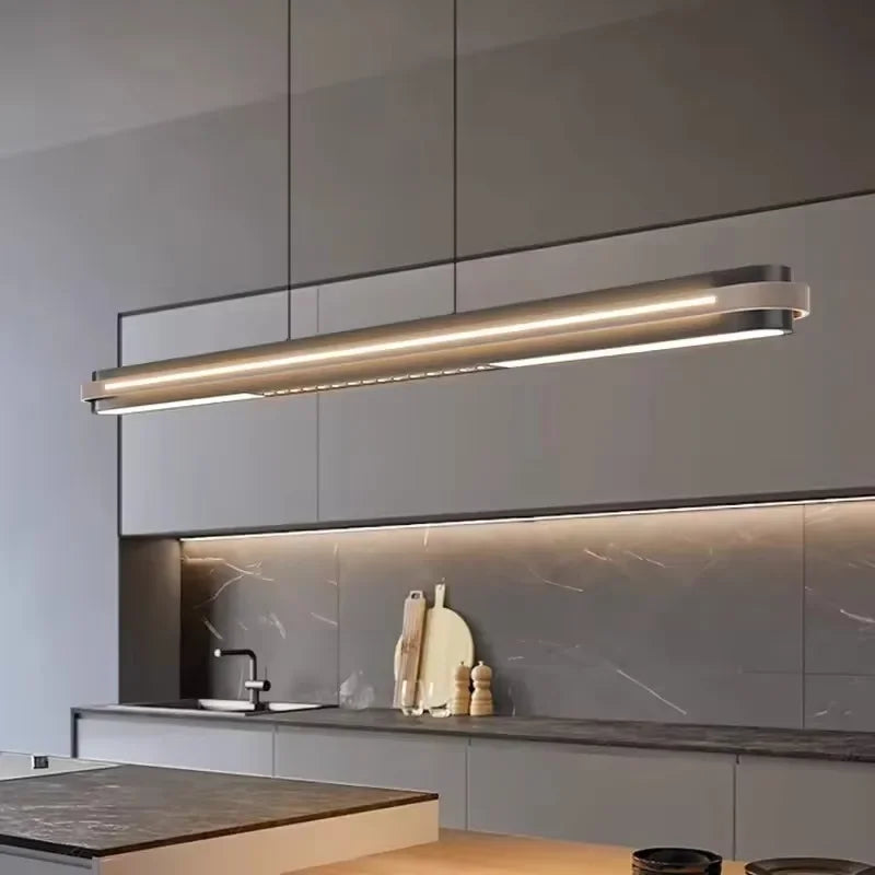 Modern Minimalist Chandelier Suitable for Restaurants Cafes Office Desk Indoor Pandant Lighting Glossy Hanging Lamp Fixtures