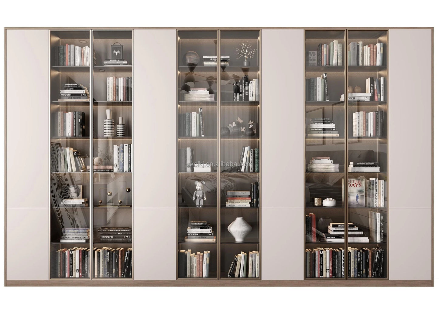 Modern Multifunctional Wooden Wardrobe for Home Bedroom Villa Wine Cellar Apartment Durable Assembly for Mall Furniture