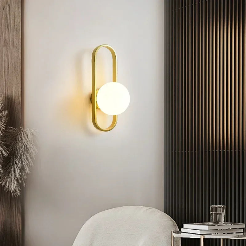 LED Wall Lamp For Luxury Living Room Bedroom Bedside Corridor Aisle Light Hotels Background Home Decorative Wall Sconce 12W