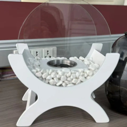 Flame Ornament, Tabletop Villa Fireplace, French Portable Heating Fireplace, Living Room