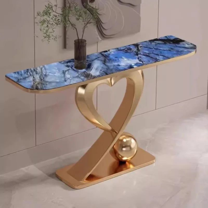Beauty Aesthetic Console Table Design Glamour Metal Hallway Console Table Vintage Luxury Tisch Wohnzimer Home Furniture