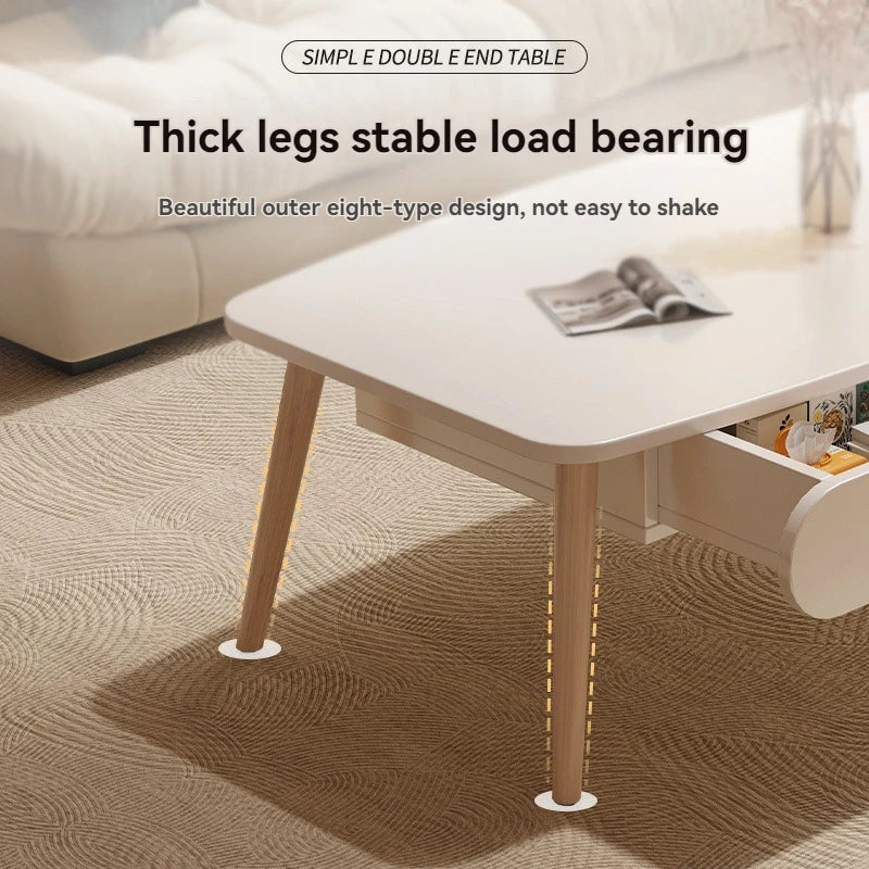 Tea table, modern home, living room, small apartment, simple low table, internet famous balcony, bedroom, sitting on the floor,