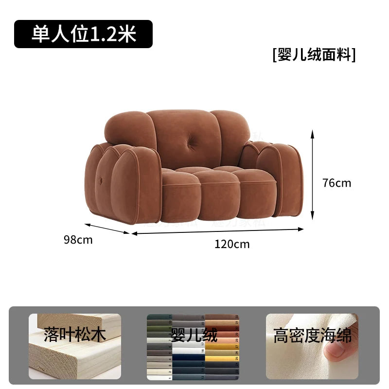 Lounge Designer Living Room Sofas Minimalist Nordic Luxury Modern Sofas Small Lounge Children Wood Divano Outdoor Furniture