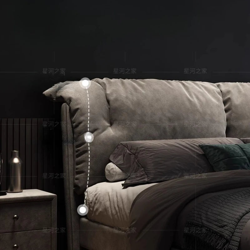 European Master Bedroom Bed Design Kids Two Persons Bed Hotel Lounge Modern Storage Cama Inteligente House Accessories
