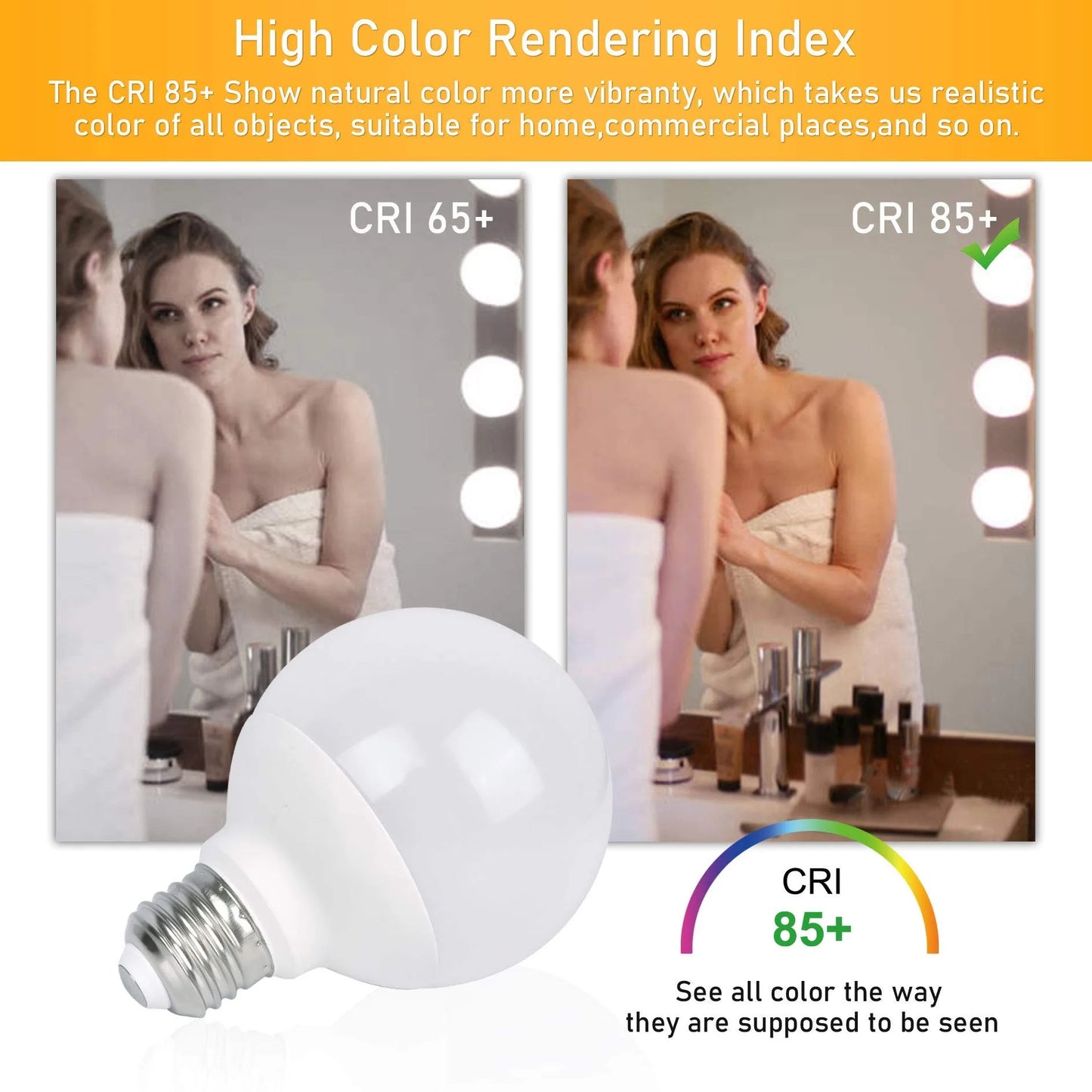 LED Bulb E27 30W 20W 15W 220-240V G80 G95 G120 Energy Saving Global Light Lampada Ampoule led Light led Lamp Vanity Light Bulbs