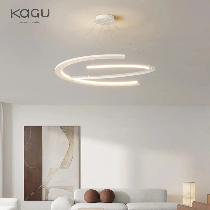 Modern Chandelier For Living Room Minimalist Atmosphere Main Lamp Light Luxury Nordic Simple Restaurant Ceiling Pendant Lamp