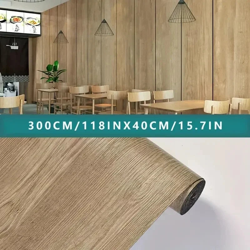 Roll of PVC self-adhesive wall floor covering material, marble and wood grain vinyl sheet with aluminum foil backing, dual purpo