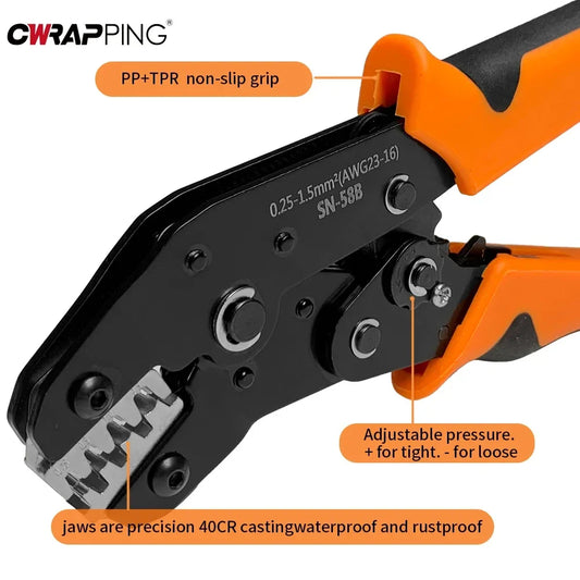 Crimping Pliers Carpentry Tools in Offers Electrician Terminal Compactor Hand Tool Electricity Wire Multi-functional Home Tools