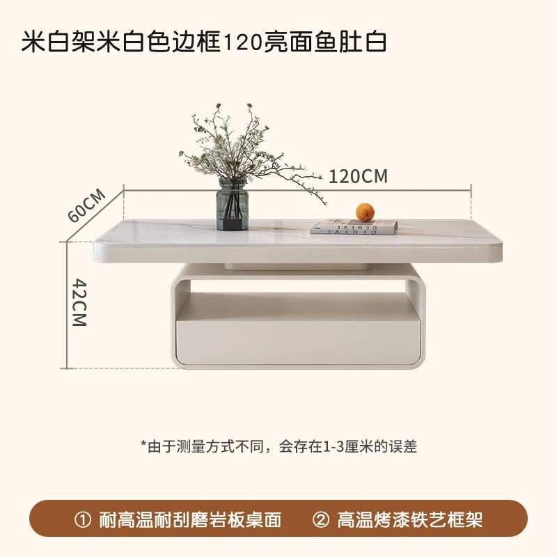 Desk Modern Side Tables Drawer Aesthetic Design White Side Tables Living Room Square Mesas De Centro Para Sala House Accessories