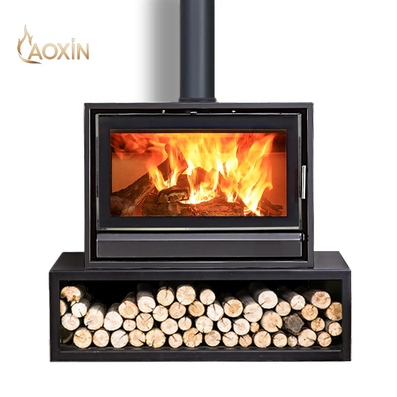 Real Fire Fireplace with Firewood for Home Use for Rural Cottages Inns Self-Built Houses Wood Stove Heating