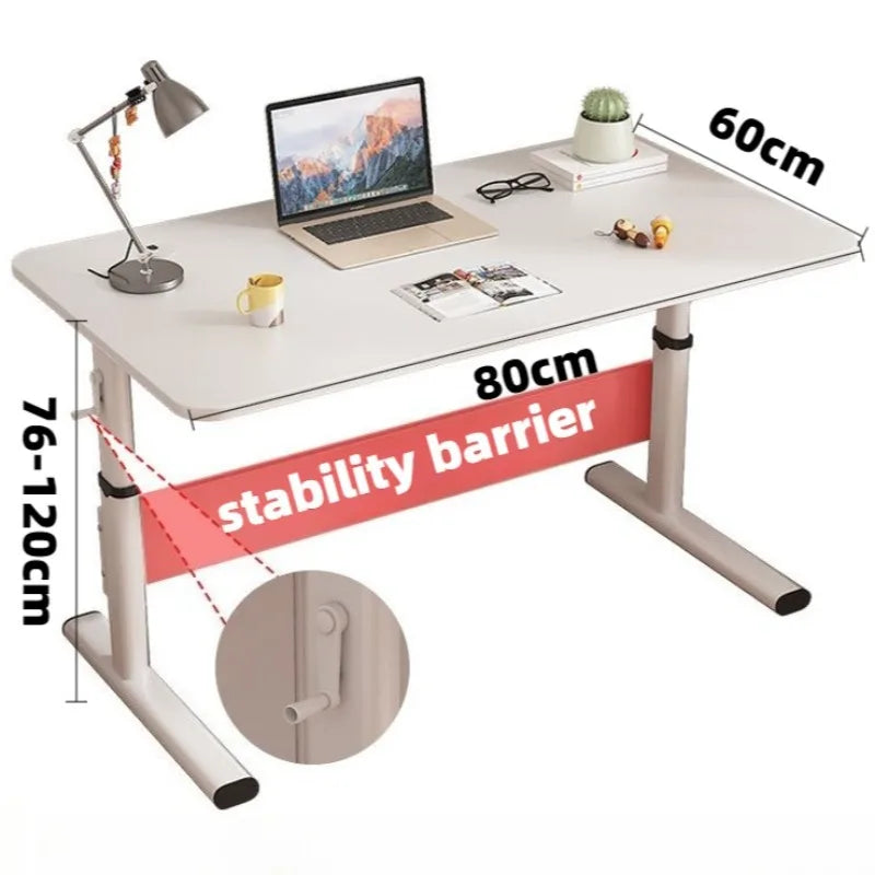 Metal Modern Simple Children Tables Solid Color Adjustable Home Children Tables Strong Load-bearing Beautiful Home Furniture