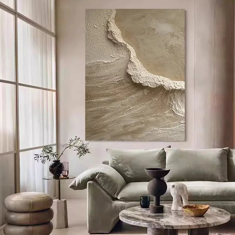 Wall Picture For Bedroom, Abstract With Heavy Texture canvas  Painting, Palette Knife Canvas Art, Import Home Decor, No Framed