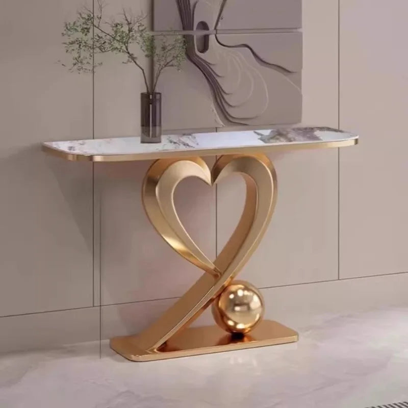 Beauty Aesthetic Console Table Design Glamour Metal Hallway Console Table Vintage Luxury Tisch Wohnzimer Home Furniture