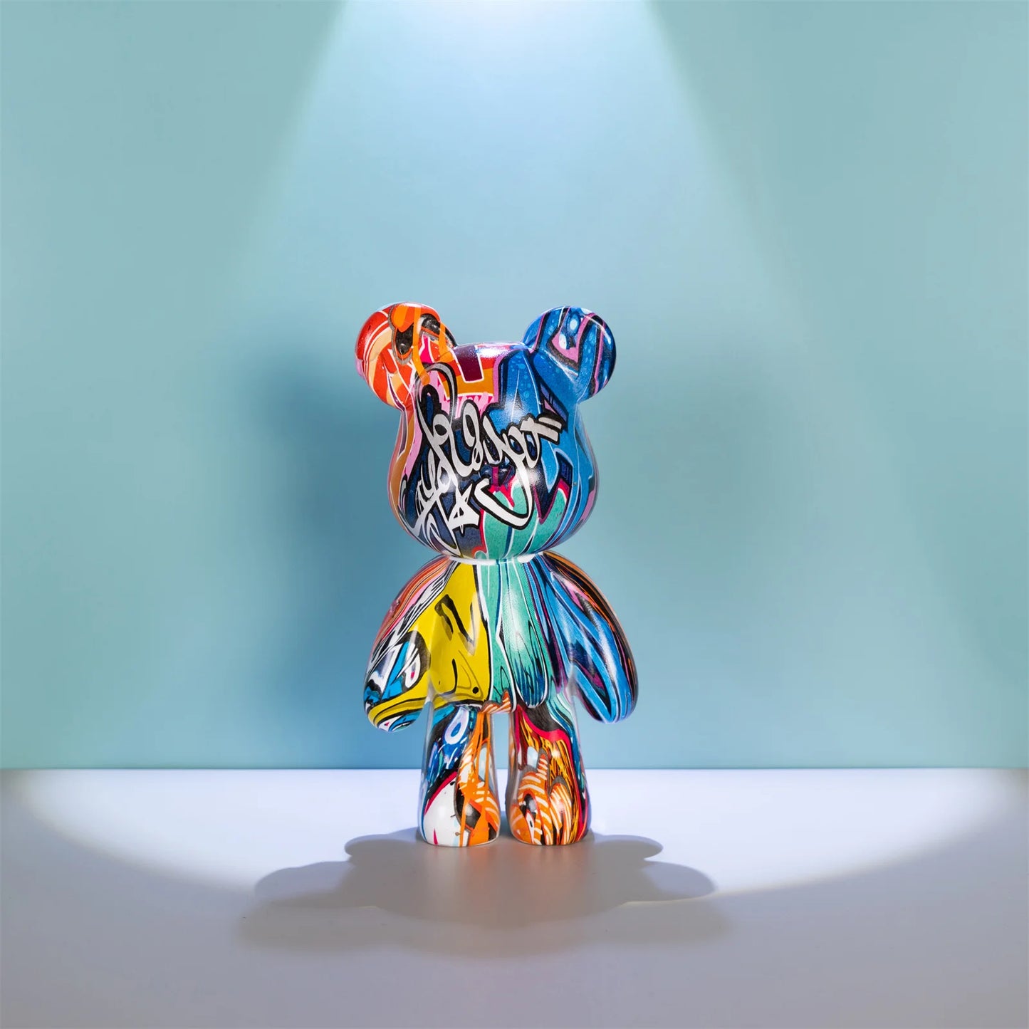 Resin Bear Statue Decor for Home, Art Figurine Animal Sculpture Ornament for Indoor，Room，Desktop