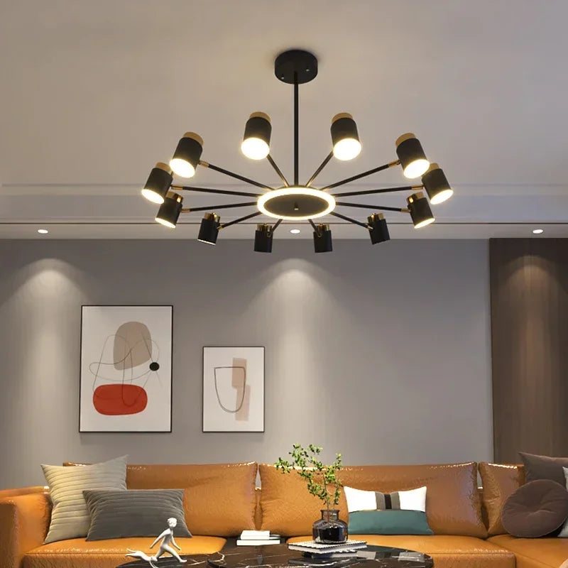 Nordic Chandelier Living Room Lustre Simple Modern Restaurant Bedroom Led Lamps Indoor Lighting Decoration Dining Table Light