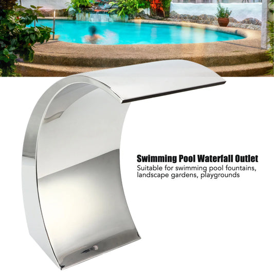 Swimming Pool Waterfall Outlet Swimming Pool Waterfall Fountain Sophisticated Polishing High Strength for Landscape Gardens
