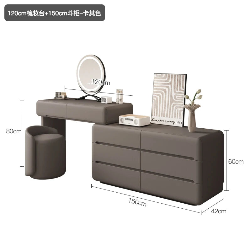 Luxury Premium Dressing Table Design Trendy Aesthetic Makeup Vanity Table Storage Tocador De Maquillaje Bedroom Furniture