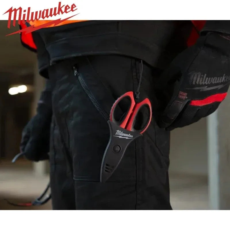 MILWAUKEE 4932478620 Electricians Scissors With Storage Power Tool Accessories Hand Tools Scissors