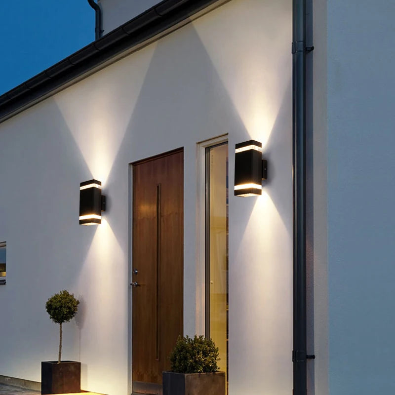 Modern LED Wall Lamp Outdoor Waterproof Courtyard Lamp Living Room Bedroom Porch Stairs Indoor and Outdoor Home Decoration Light