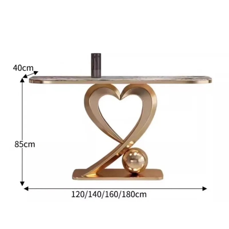 Beauty Aesthetic Console Table Design Glamour Metal Hallway Console Table Vintage Luxury Tisch Wohnzimer Home Furniture